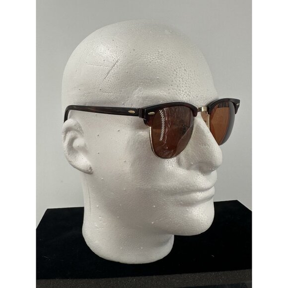 VINTAGE RAY-BAN CLUBMASTER W0366 WYAS TORTOISE BROWN FRAMES (C8-04) - Picture 1 of 16